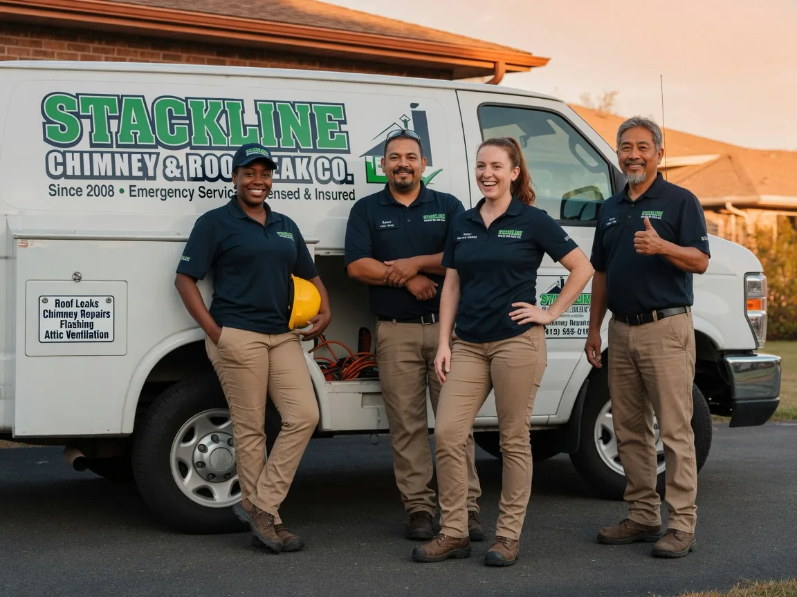Chimney flashing repair company in Poteau, OK